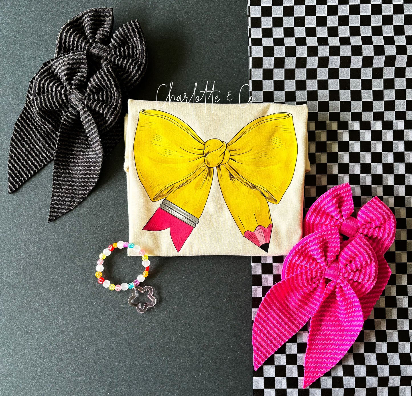 Pencil Bow Tee