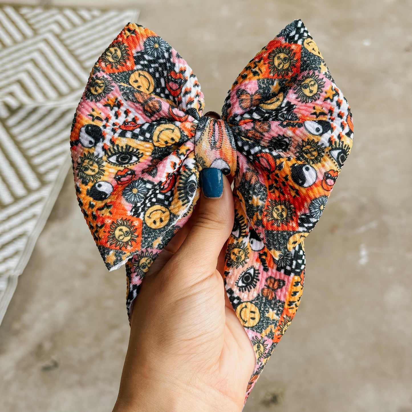 Groovy Collage Bow