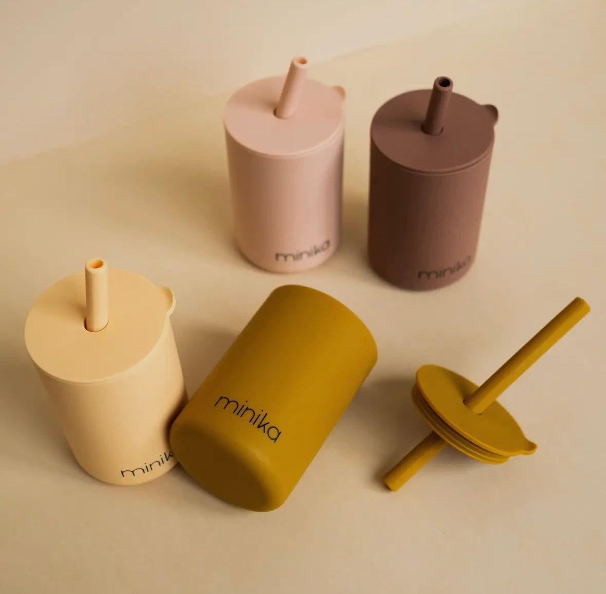 Straw Cup With Lid (Multiple Colors)
