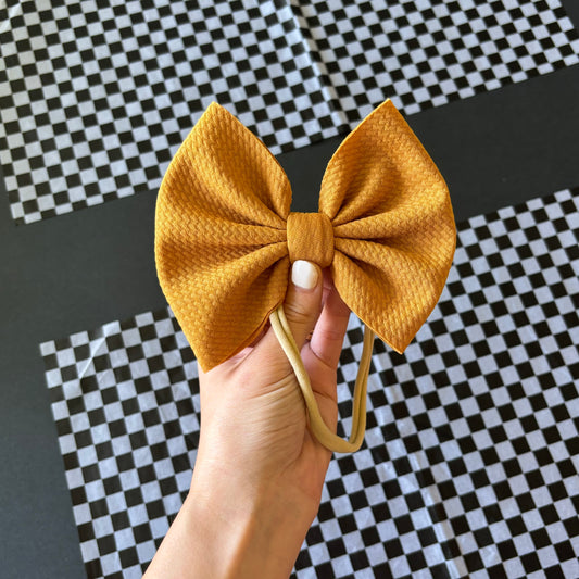 Mustard Solid Bow