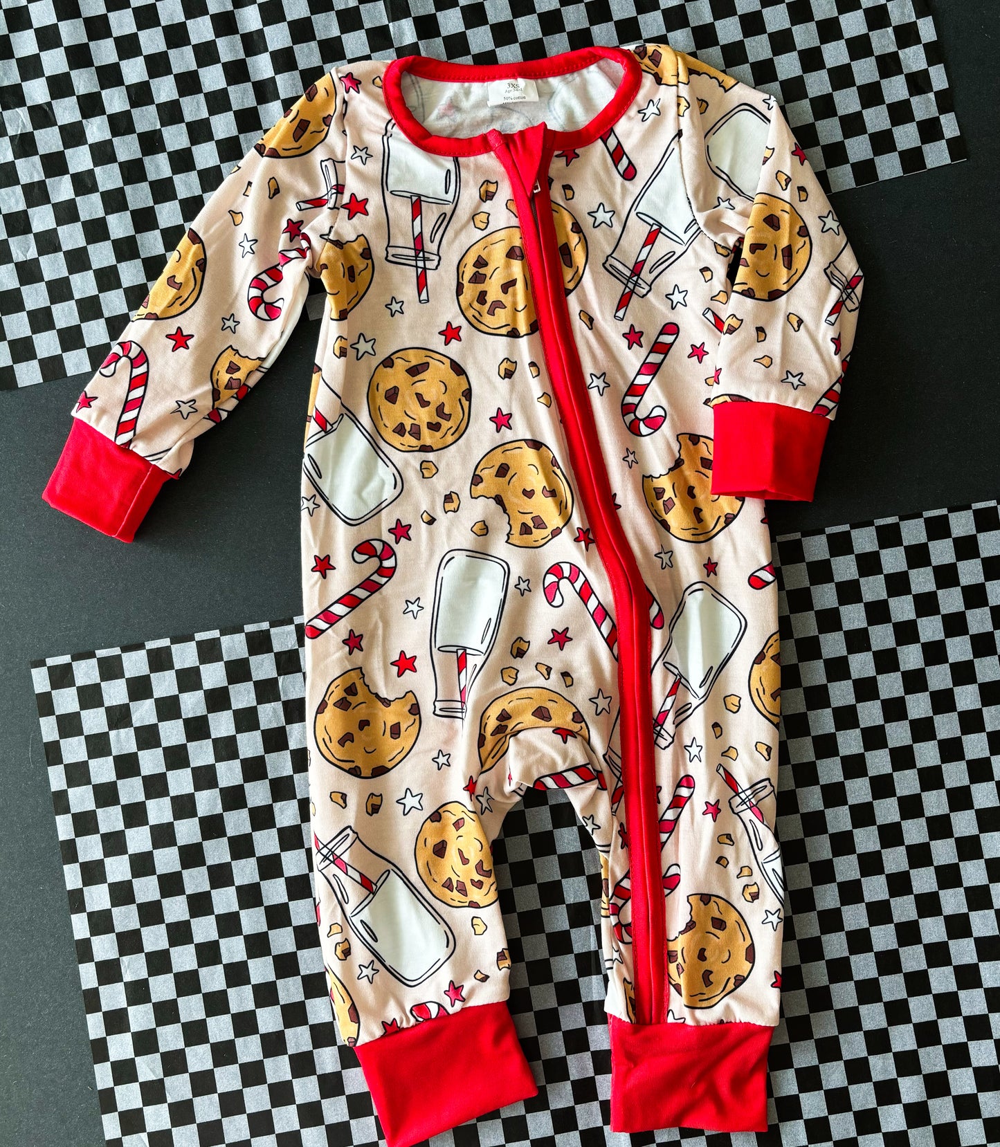 Milk & Cookies Zipper PJ's