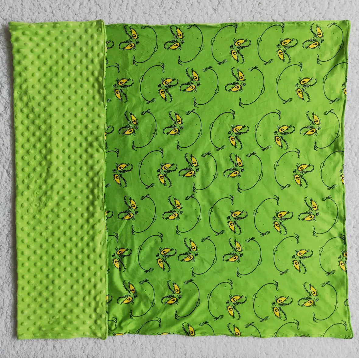 Green Guy Minky Blanket (29in x 43in)