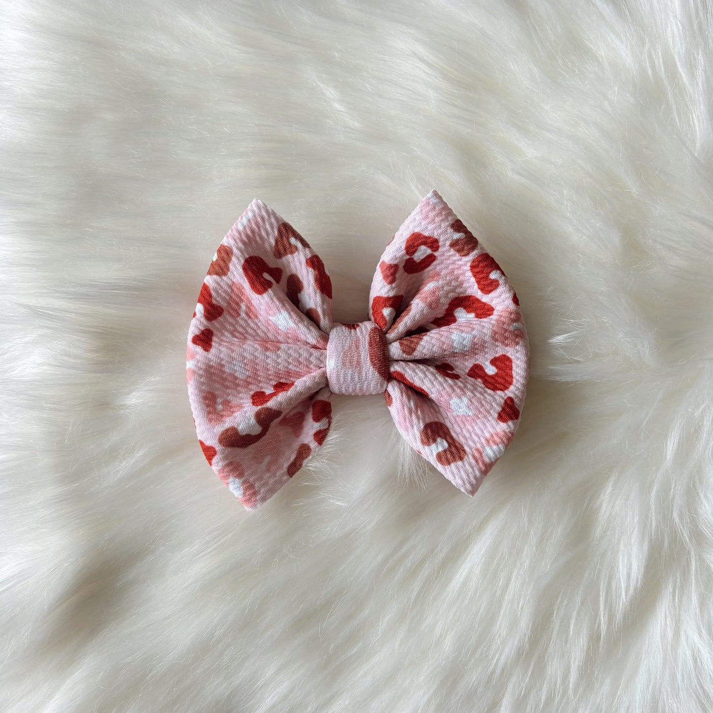 Shades Of Red Leopard Bow (LAST CALL)