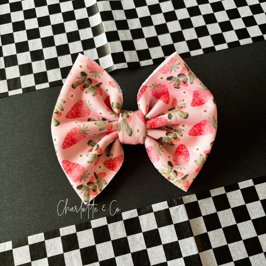 Strawberry Fields Waterproof Swim Bow