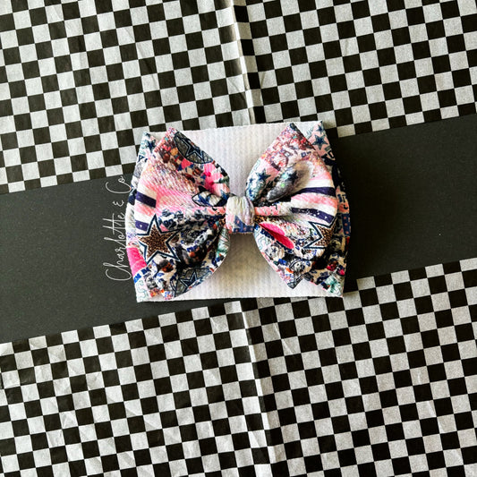 Cowboy Baby Matching Bow