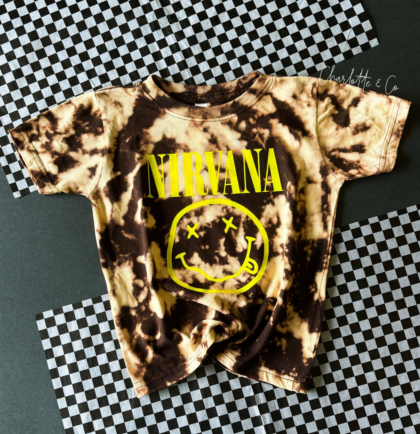 Acid Wash Yellow Nirvana Tee