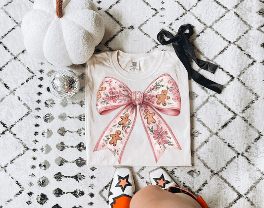 Gingerbread Bow Tee