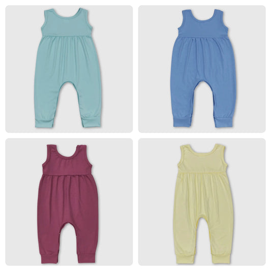 Cotton Pant Romper | Multiple Colors