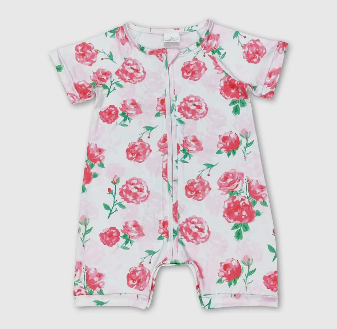 Baby Pink Floral Shortie PJ's