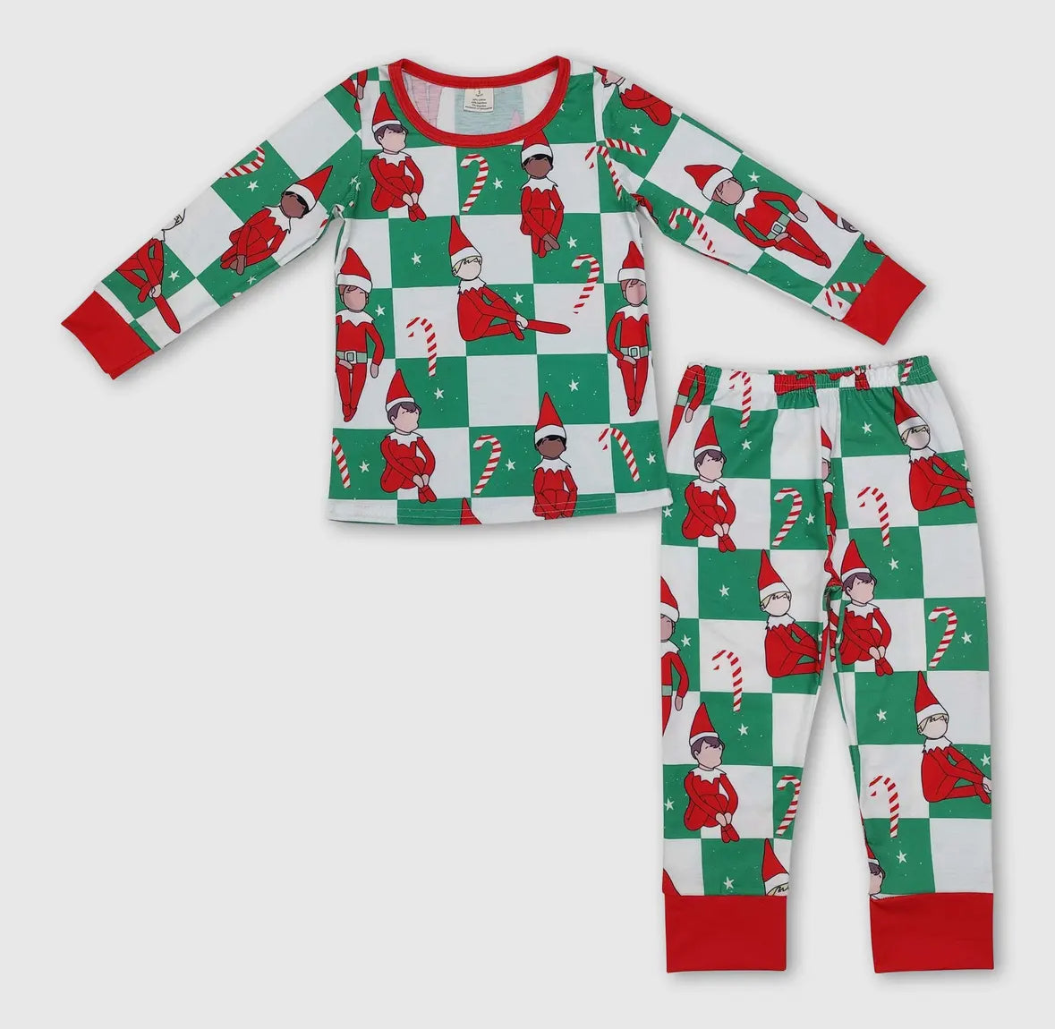 Red Elf 2 Piece PJ's