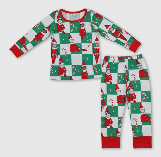 Red Elf 2 Piece PJ's