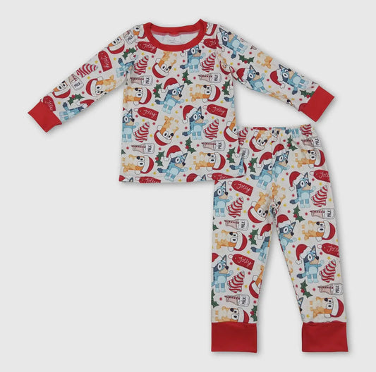 Christmas Tree Cake Dog 2 Piece PJ Set