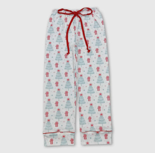 Christmas Tree Gift Matching Adult PJ Pants