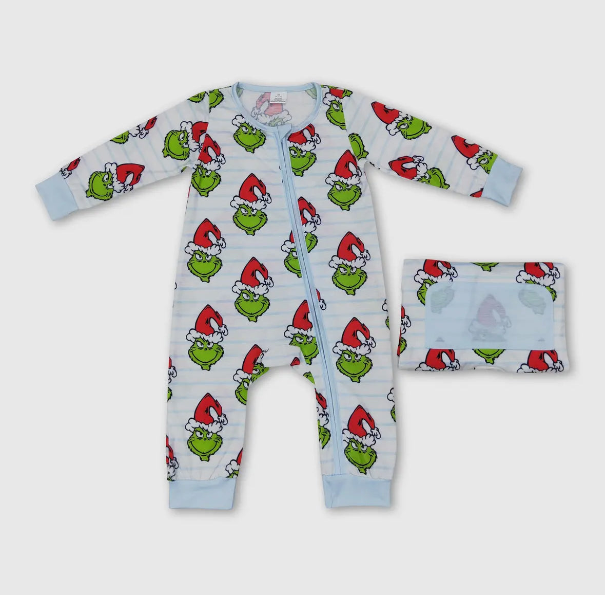 Green Guy Zipper PJ's