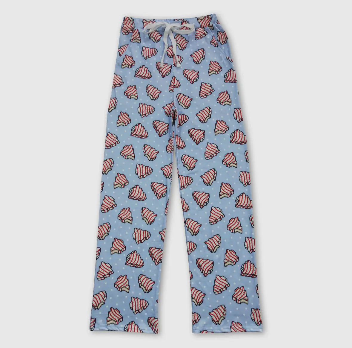 Tis The Season Blue Cake ADULT Matching PJ Pants