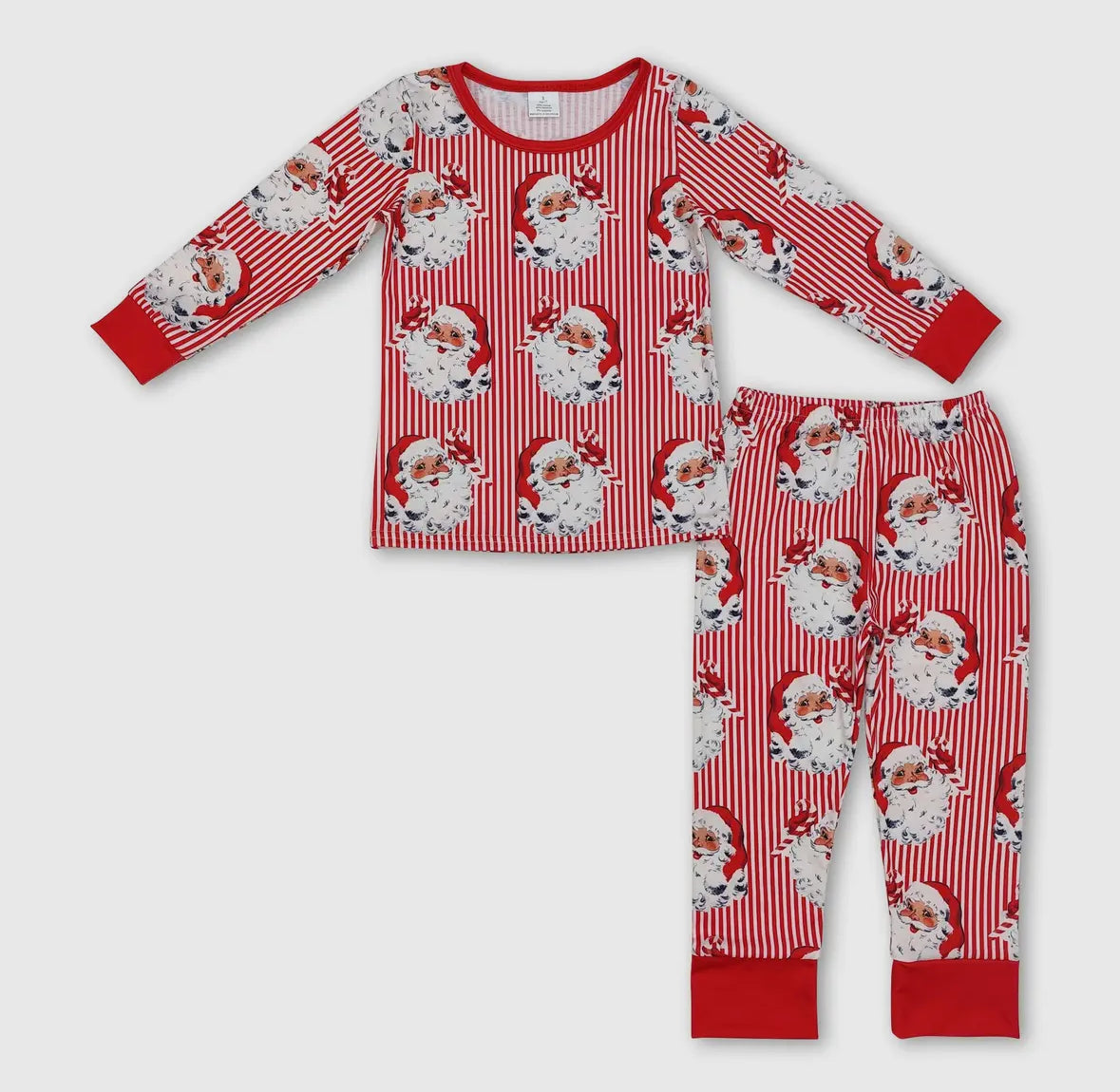 Red Striped Santa 2 Piece PJ's