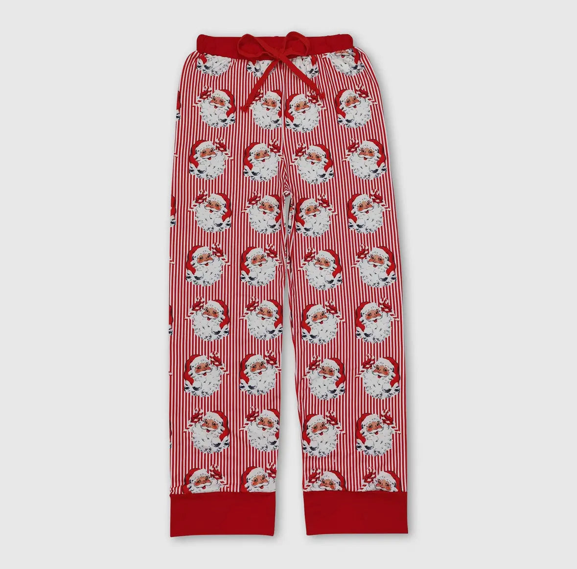 Red Striped Santa ADULT Matching PJ Pants