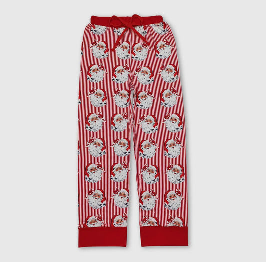 Red Striped Santa ADULT Matching PJ Pants